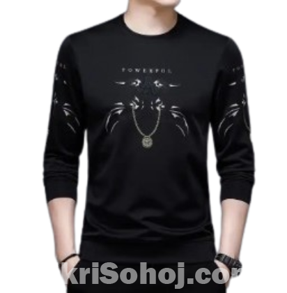 Black Full Sleeve T Shirt For Men